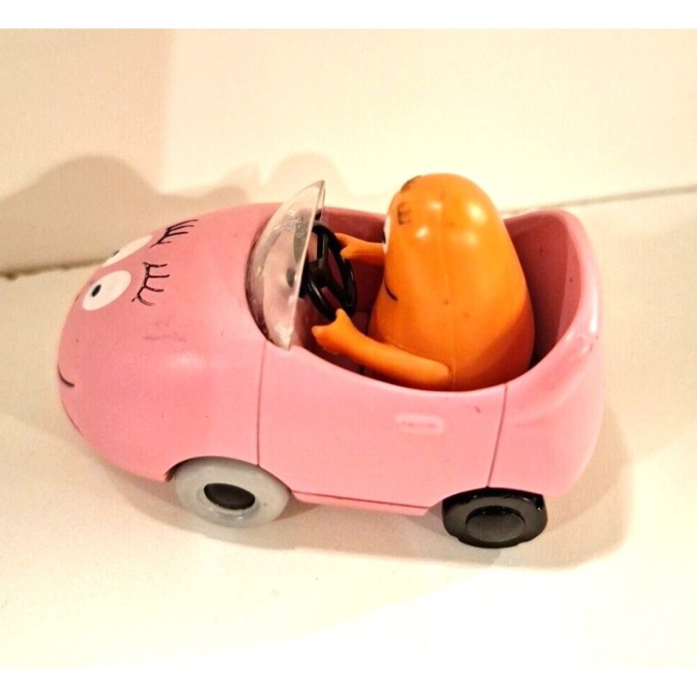 Barbapapa Driving Pink Car 3" Vintage Missing 1 Wheel Motorama Toy Vehicle - Picture 3 of 13